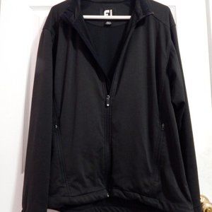 FJ - FootJoy Men’s Zip-up Black Discreet Jacket, Medium